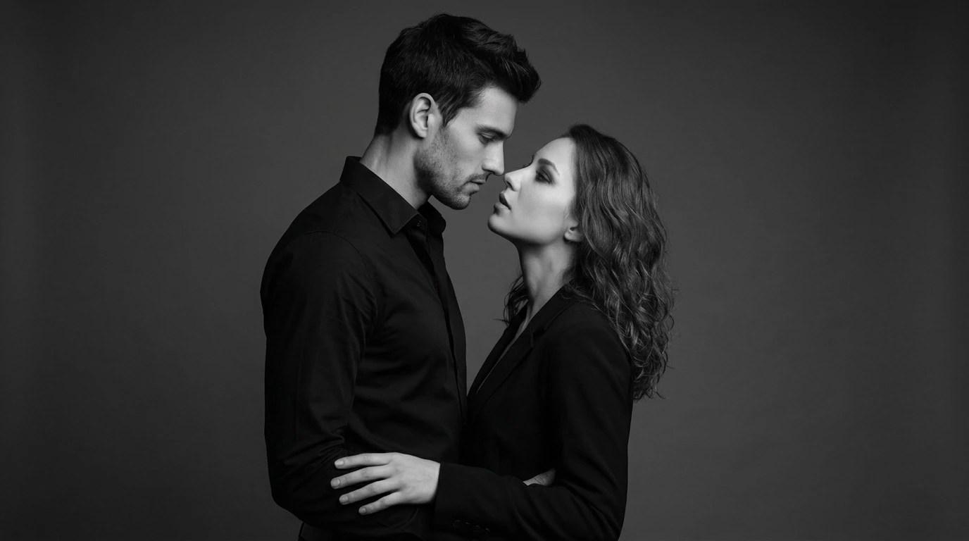 Gemini AI Couple Prompt – Cinematic Romantic Studio Portrait