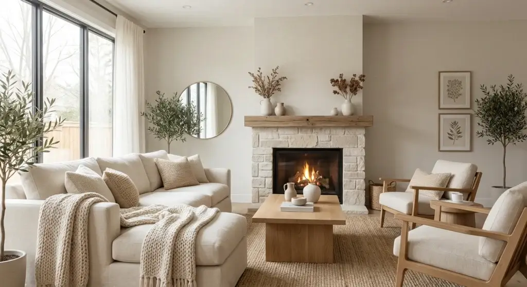 home design prompt Modern Scandinavian living room