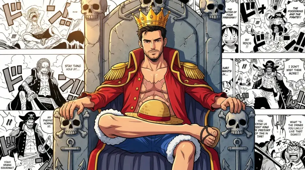 One Piece Pirate King anime transformation using Gemini AI prompt